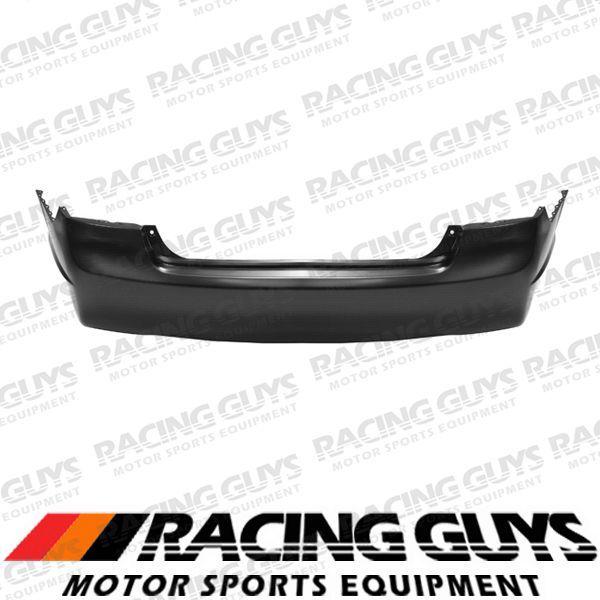 06-09 honda civic 4dr sedan rear bumper cover raw black facial plastic ho1100235