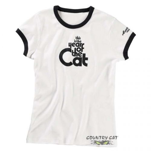 Arctic cat junior women&#039;s 50th year of cat t-shirt - white - tee new 5229-97_