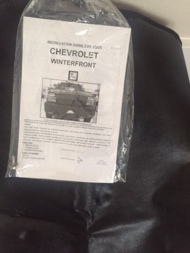 Chevrolet black leather winter front 15233637