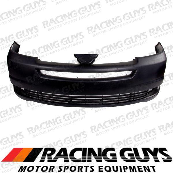 04-05 toyota sienna front bumper cover raw black new facial plastic to1000272