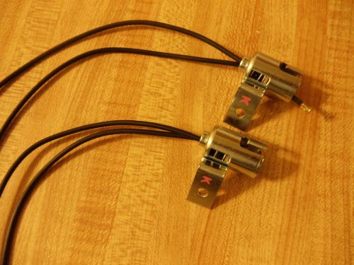 Old vintage art deco new head tail light socket  2 wires connectors scta hot rod