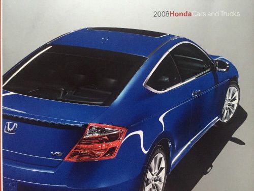 2008 08 honda car truck literature brochure accord sedan coupe civic fit element