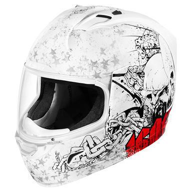 Icon alliance torrent motorcycle helmet white md/medium