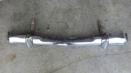 1961-1969 austin healey sprite midget rear bumper assy vtg chrome oem brkts