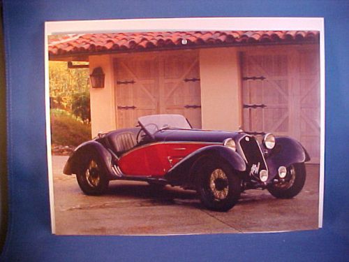1933 alfa romeo 2.3 230d 8c convertible calendar photo w/backer board--nice 33