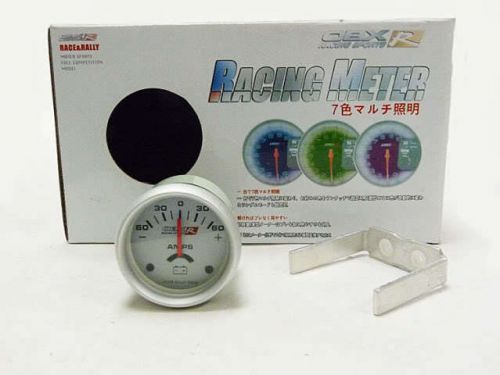 Obx gauge meter amp 52mm silver face (a)