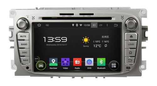 Android 4.4 car gps dvd for ford mondeo focus s-max dual core 1.6g,radio,aux,tv