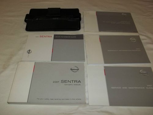 2007 nissan sentra owner&#039;s manual 6/pc.set &amp; black new style nissan case.free s,
