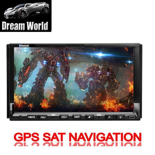 Hd in dash 7&#034; auto radio 2din gps navigation car stereo dvd cd player bluetooth