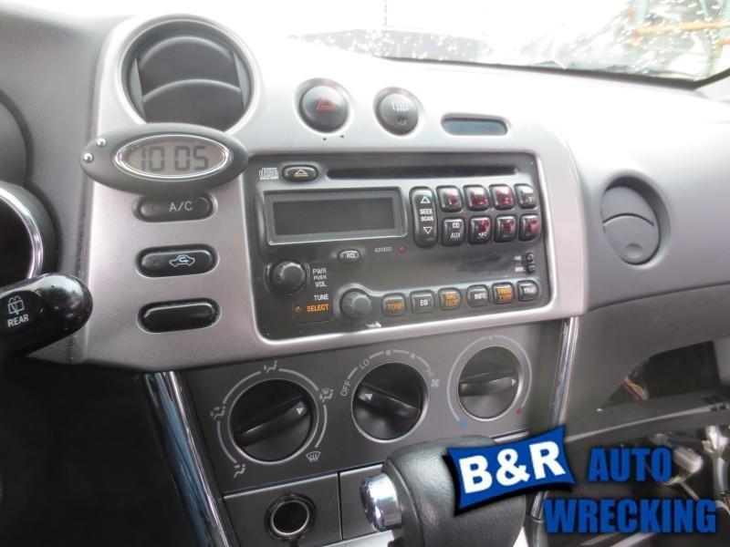 Radio/stereo for 03 04 toyota matrix ~ recvr w/cd w/o cass single disc