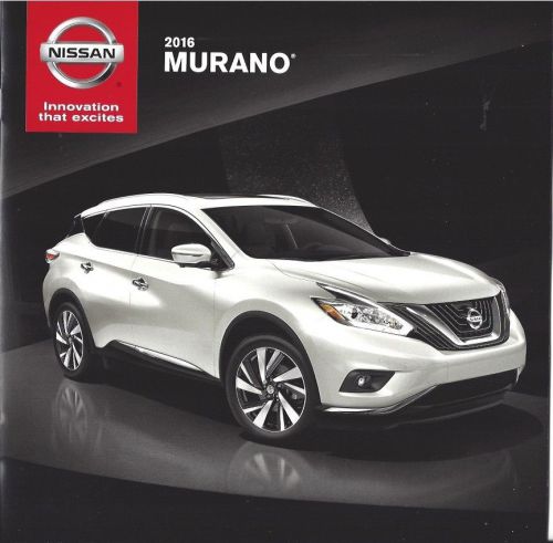 2016 nissan murano  s / sv / sl and platinum  models 14 page brochure