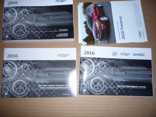 2016 chevrolet traverse owner&#039;s manual set