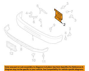 Ford oem 08-14 e-350 super duty front bumper-mount bracket left 8c2z17b884a