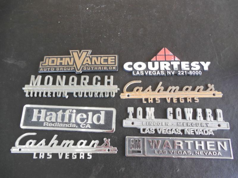 Dealers logo`s   8  pieces  , ca.