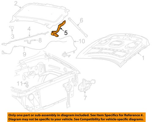 Ford oem hood-hinge left 6l3z16797aa