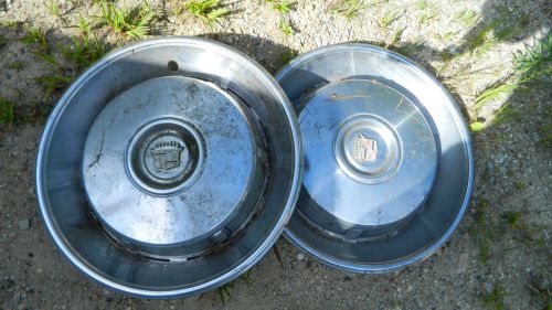 1960&#039;s cadillac hubcaps  set