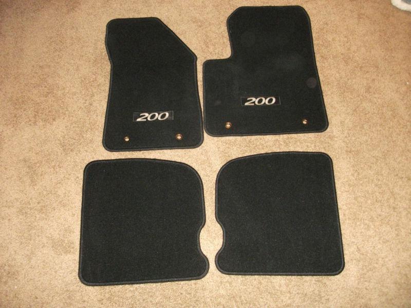 2012 chrysler 200 floor mats black factory oem (1ul201x9ab)