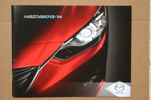 2013 mazda sales brochure mazda 2, 3 4dr, 3 5dr, speed3, 6, cx-5, mx-5, cx-9 &amp;5