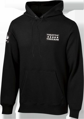 Throttle threads aces hoodie lg black