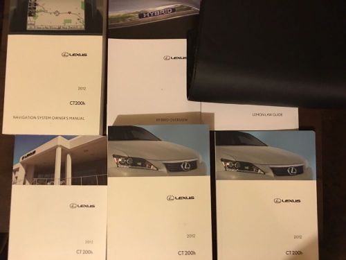 2012 lexus ct 200h owners manual