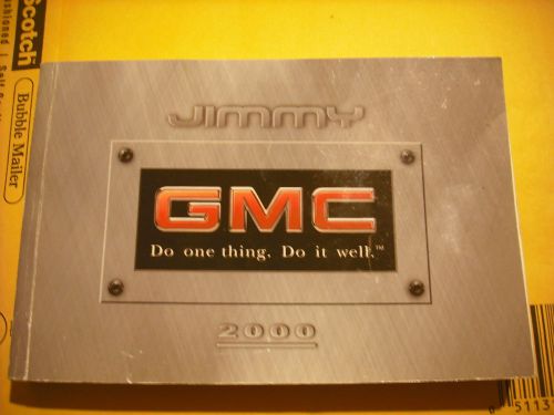 2000 gmc jimmy owners manual