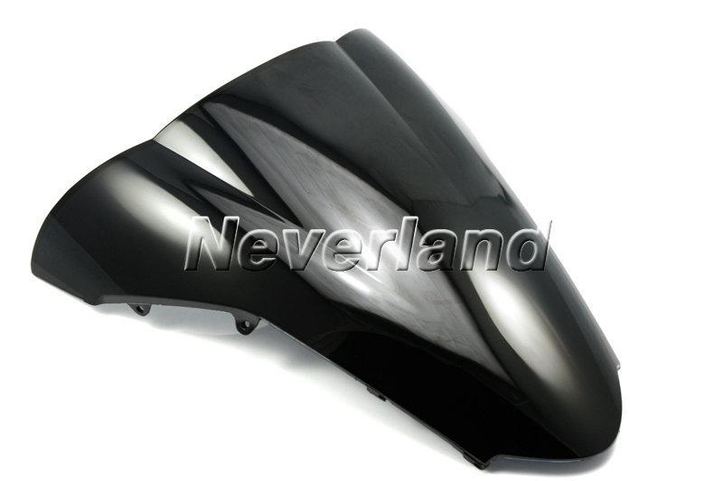 New moto windscreen windshield for honda vfr800 vfr vf-r 800 02-09 black #09