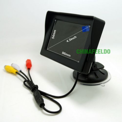 4.3&#039;&#039; lcd car monitor digital display windshield for reversing backup camera dvd