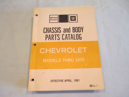 1965-1975 chevrolet chevelle camaro nova parts catalog nos gm chevrolet parts