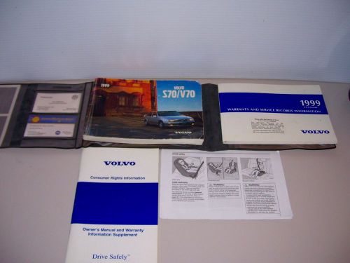 Volvo 1999 s70 v70 xc sedan wagon cross-country  owners manual with wallet