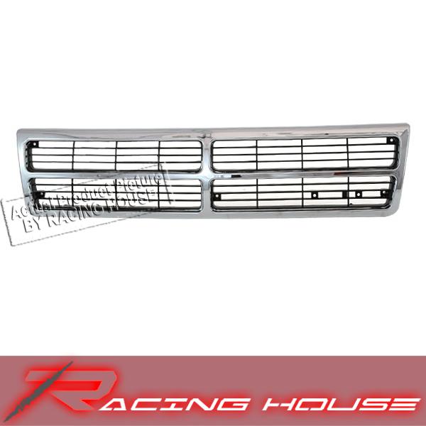 91-95 dodge caravan chrome frame black insert front grille grill replacement