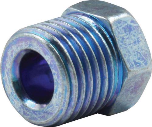 Performance 9/16-18 in male inverted flare nut 2 pc blue