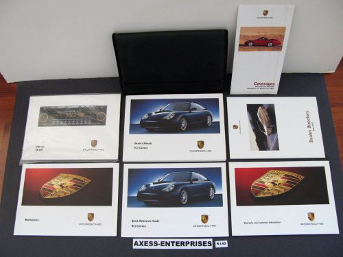 02 2002 porsche 996 911 carrera 2 c2 carrera 4 c4 owners manuals books set k140