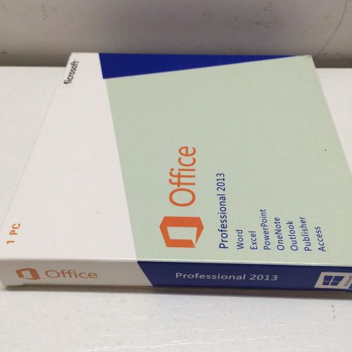 New! sealed! microsoft 0ffice professional 2013 pkc 32/64bit full retail box