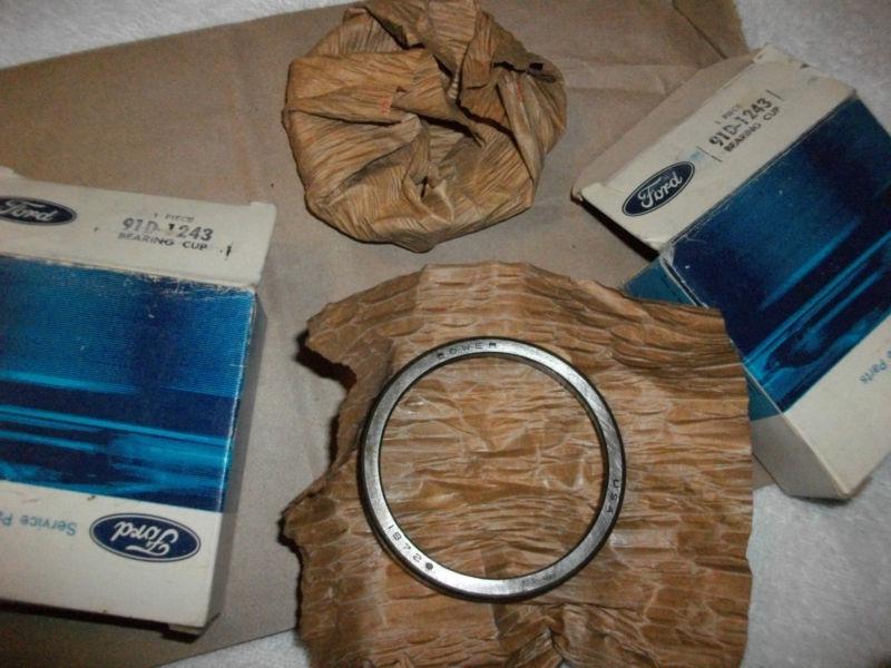 Ford nos bearing race pair  91d-1243     bower 18720    two races