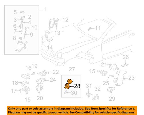 Mercedes mercedes-benz oem 05-09 sl65 amg ride control-rear reservoir 2203270215