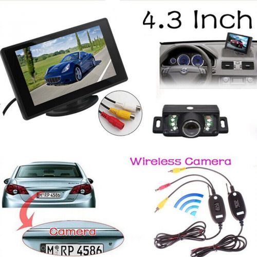 4.3 inch 480 x 272 car monitor + 1/4 cmos 1.8mm 120 degrees backup camerara kit