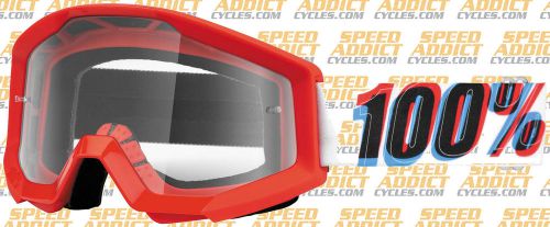 100% strata 3d goggles clear lens