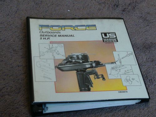 1990 1989 1988 force outboard 5 hp service repair shop manual oem ob4267a dealer