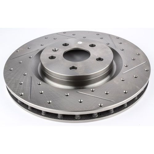 Jegs performance products 632061 hp drilled &amp; slotted brake rotor