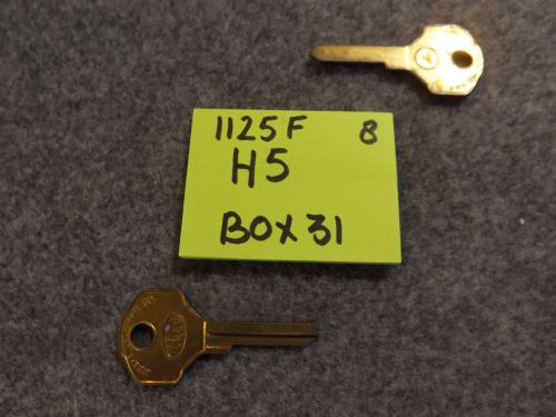 Set of 2 key blank  uncut blade h5  1125h, h12, h-10, 125h, 9026, bs16l, ba7r,