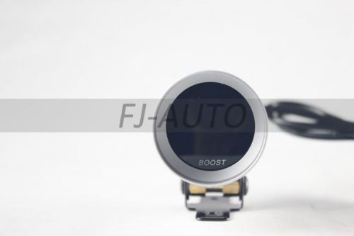 Silver turbo boost 0-2 bar gauge 37mm mirco red digital smoke sensor brand new