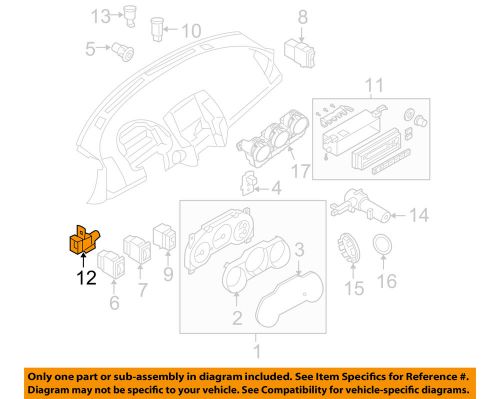 Nissan oem temperature-in-car sensor 2772015u00