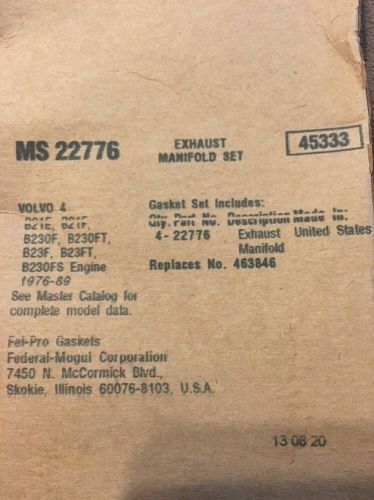 Felpro ms 22776 exh. manifold gasket