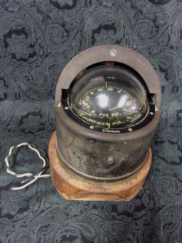 Vintage danforth / white express marine ship compass cb27664 pat. 2428346