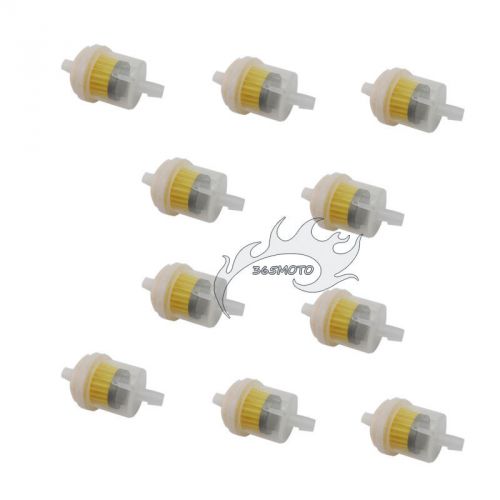 10x atv quad petrol gas inline fuel filter for mini moto motorcycle dirt bike