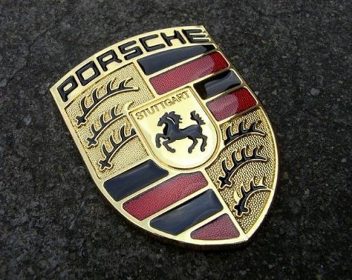 Brand new 1pcs metal car sticker 3d car logo emblem badge for porsche @3