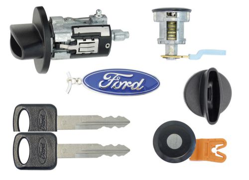 Ford ranger 1997-2007 p/u - ignition &amp; (black) door lock cylinders with 2 keys