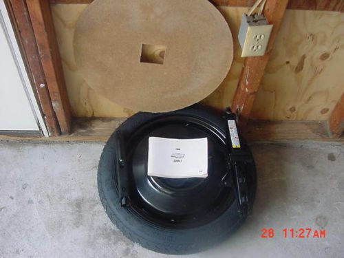 05,06,07,08,09, chevy cobalt spare tire wheel,jack,tools,hold down,owners manual