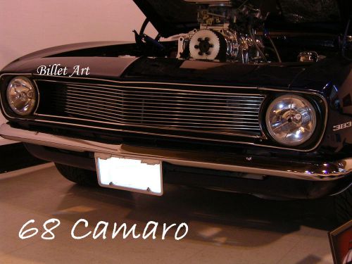 68 chevy camaro ss regular (non rs) custom billet grille insert 1968 chevrolet