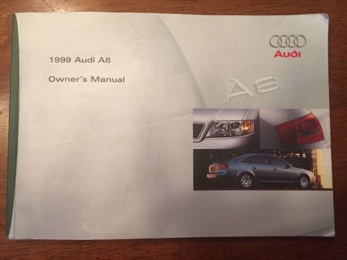 1999 audi a6 owners manual